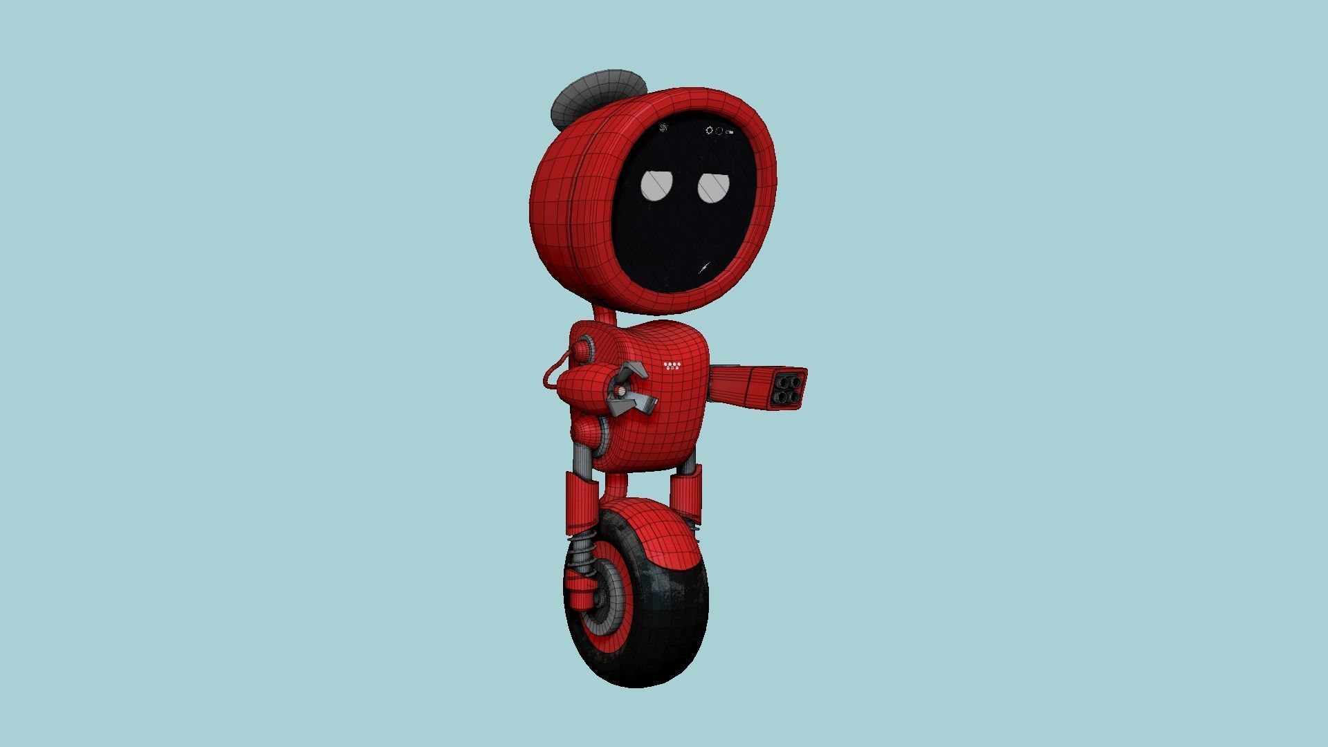 10 Wheel Robot H Collection - SciFi Character Design _71