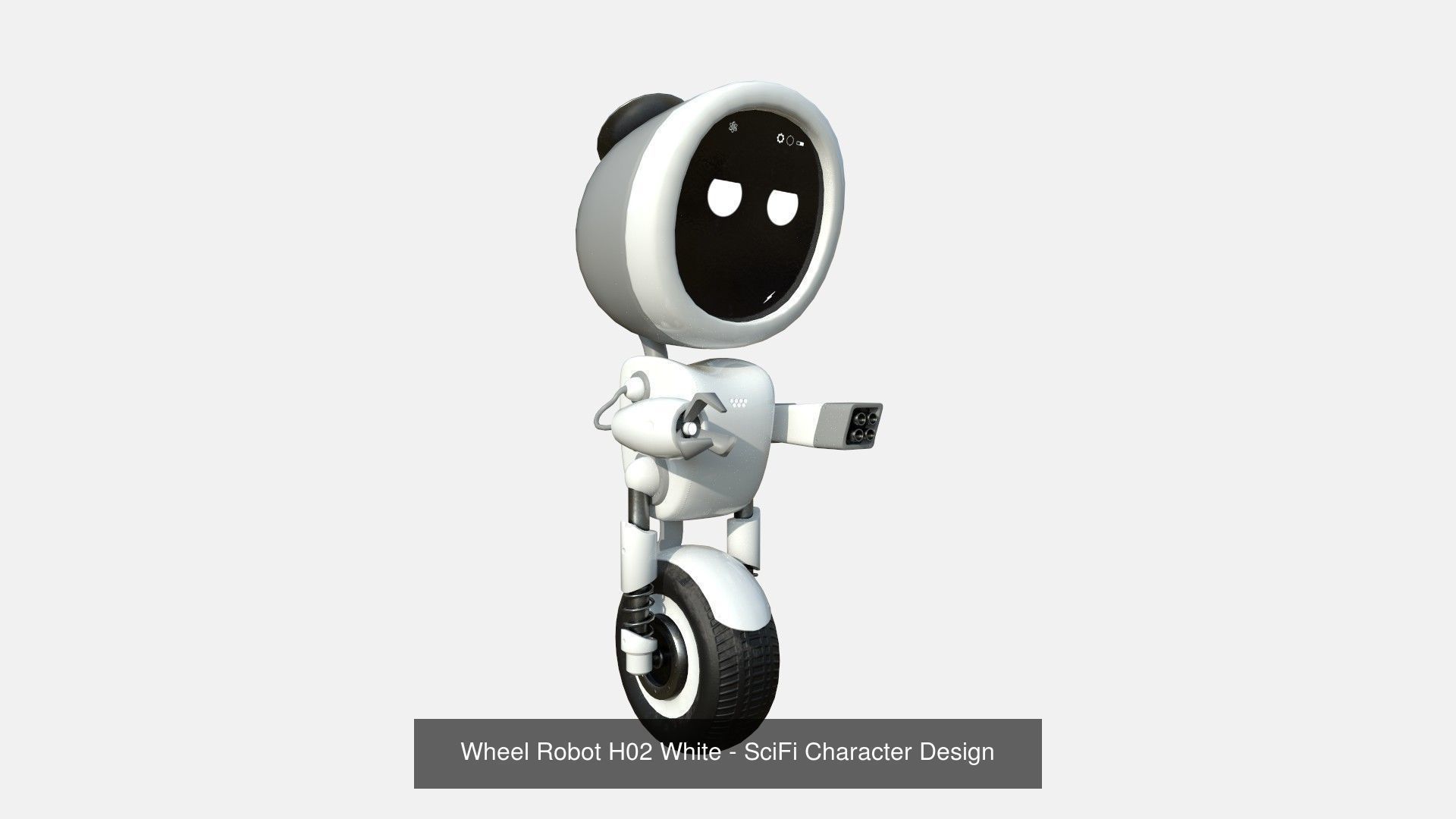 10 Wheel Robot H Collection - SciFi Character Design _3