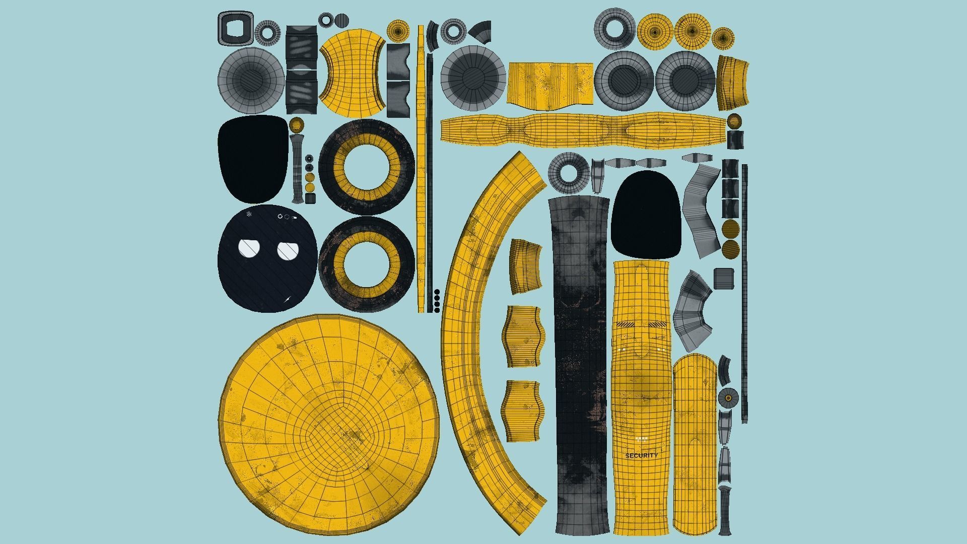 10 Wheel Robot H Collection - SciFi Character Design _74