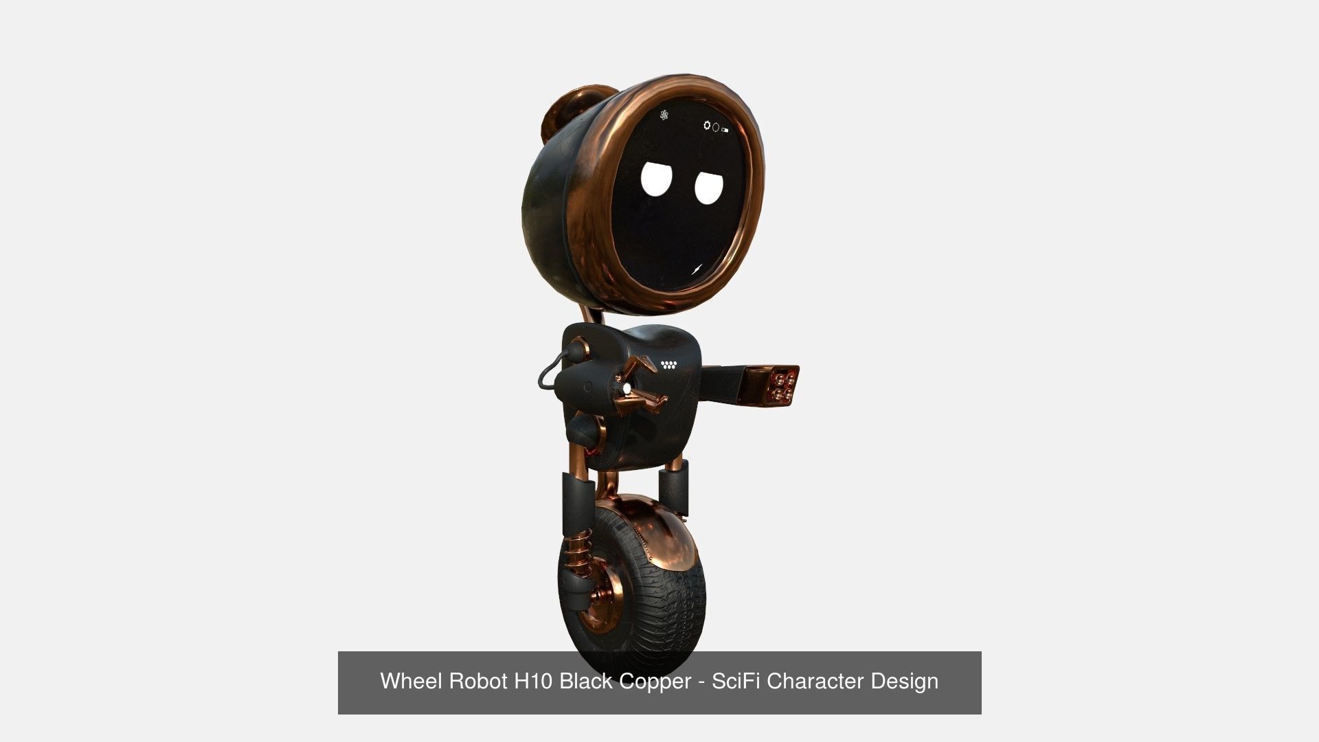 10 Wheel Robot H Collection - SciFi Character Design _11