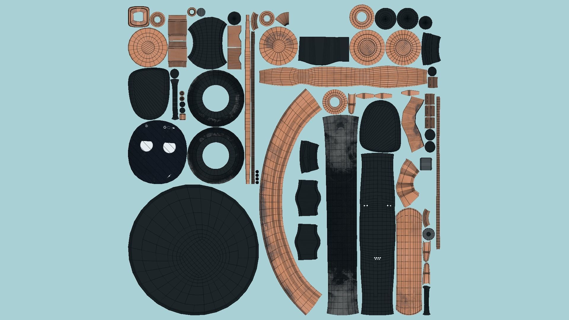 10 Wheel Robot H Collection - SciFi Character Design _82