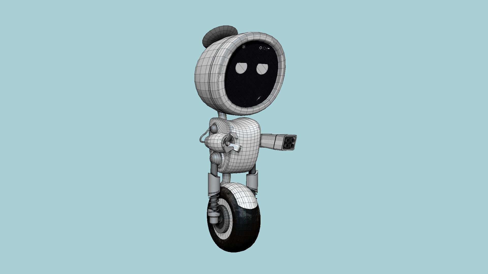 10 Wheel Robot H Collection - SciFi Character Design _66
