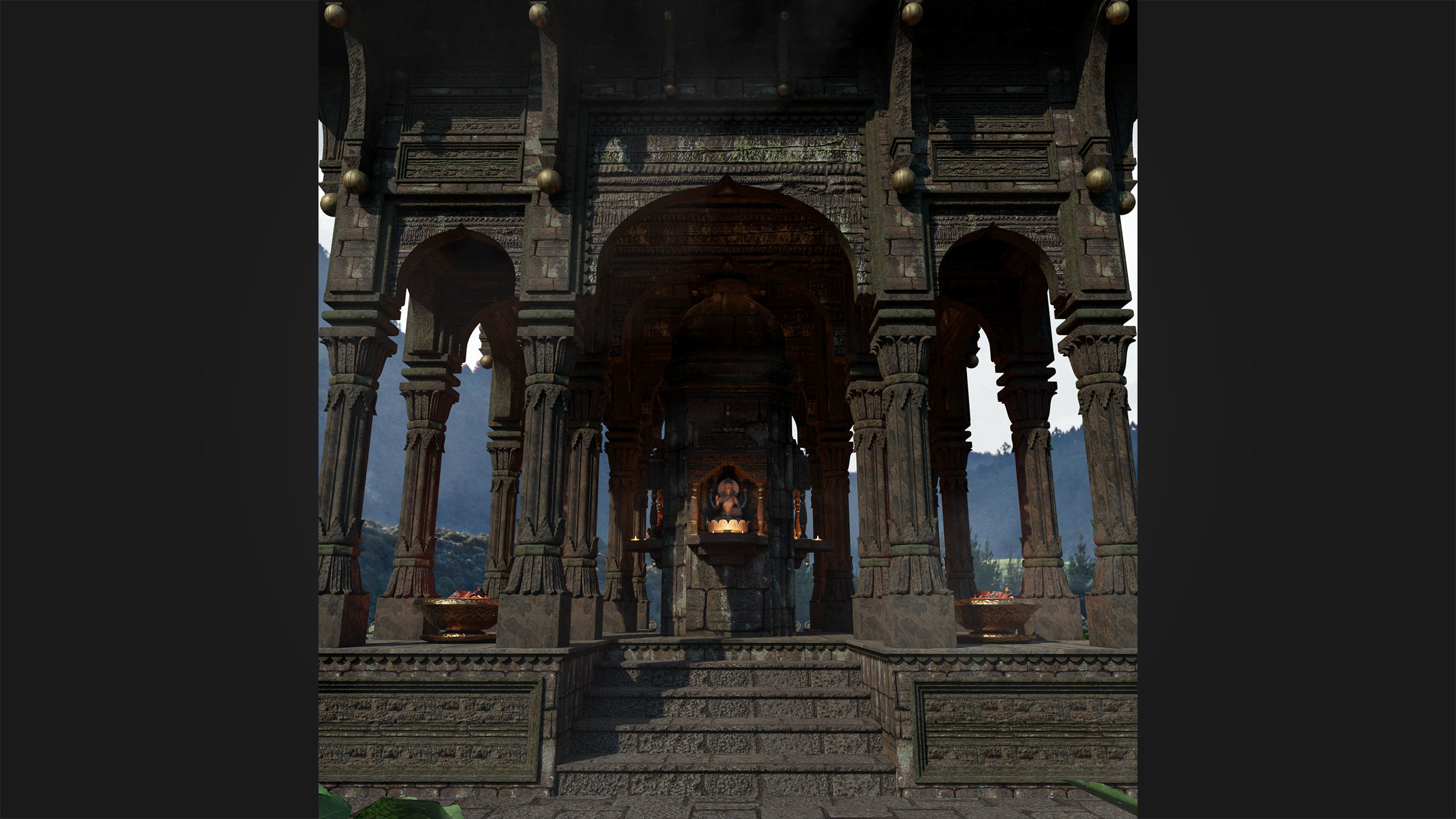 Ancient Hindu Temple 3D model_14