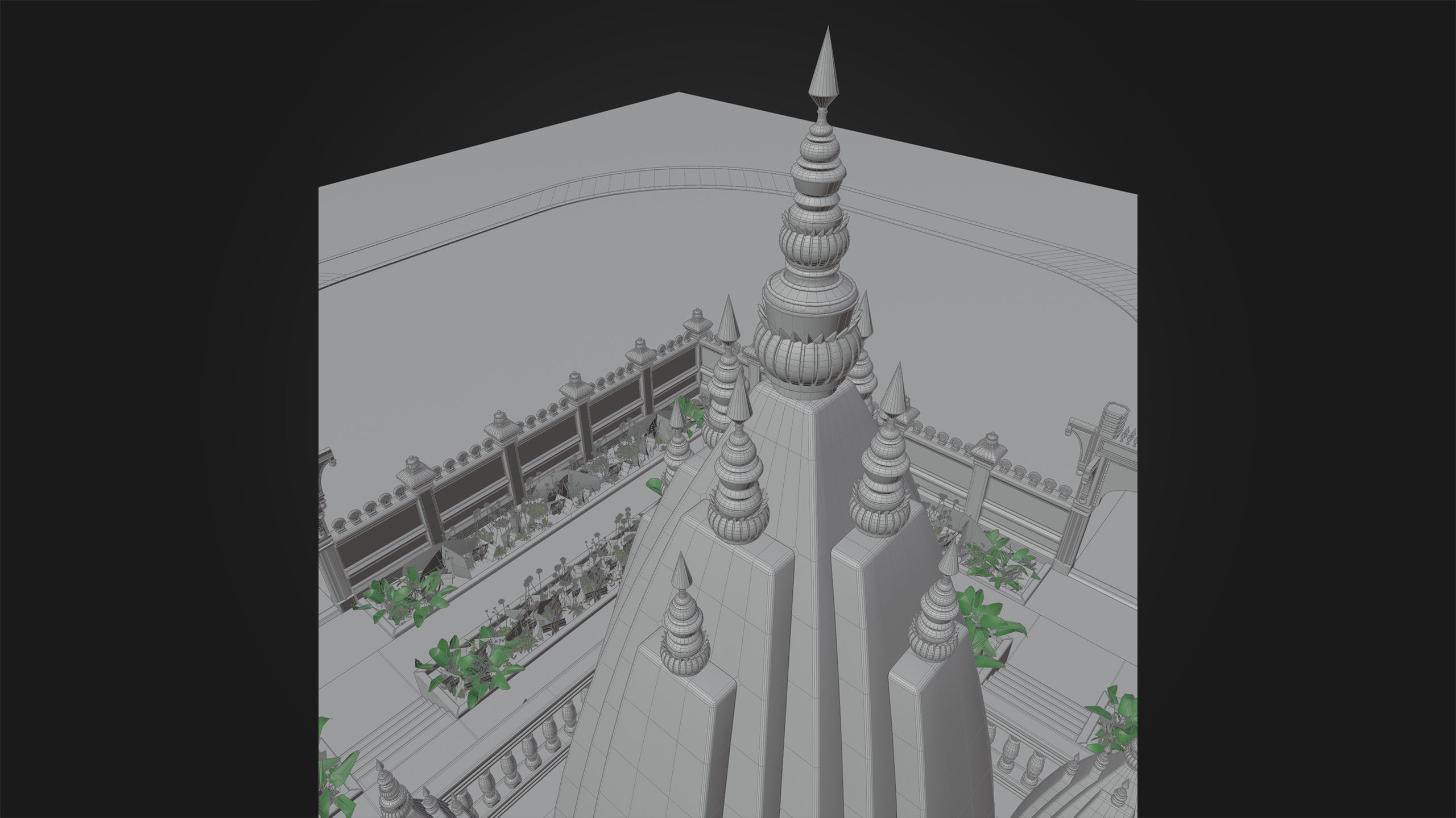 Ancient Hindu Temple 3D model_39