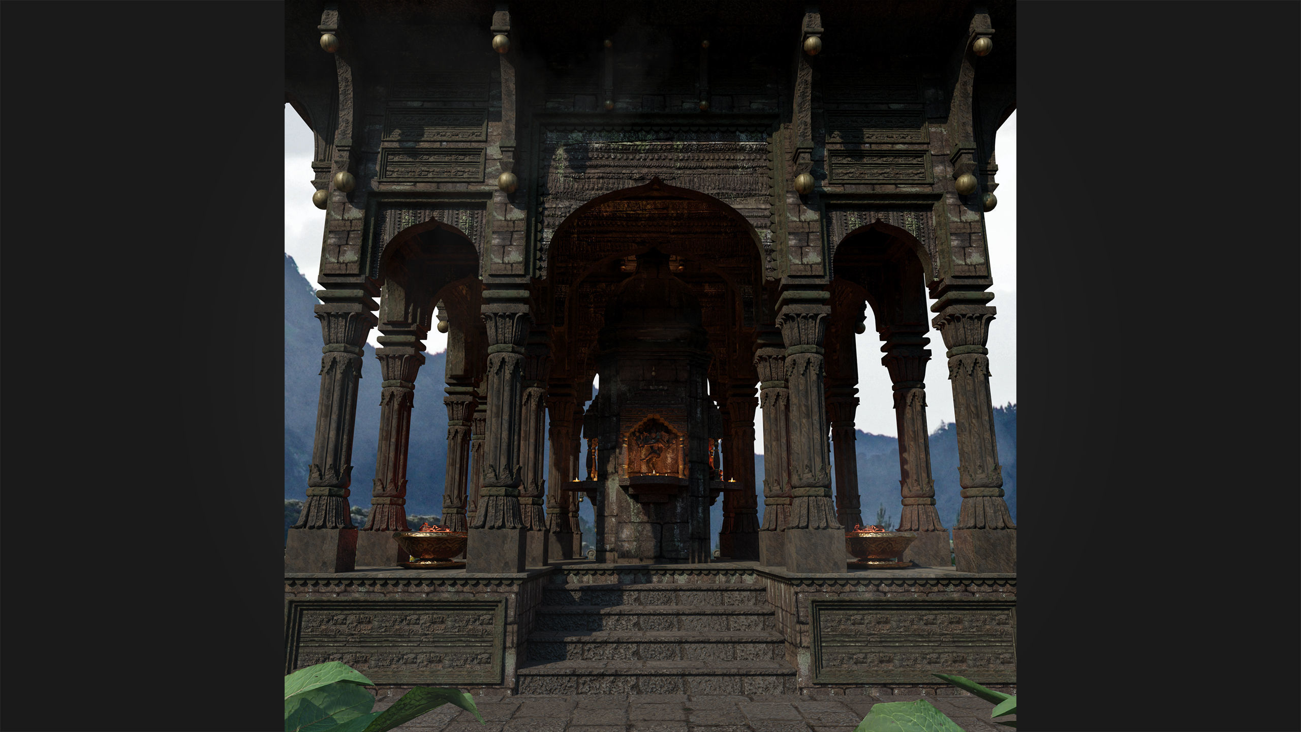 Ancient Hindu Temple 3D model_16
