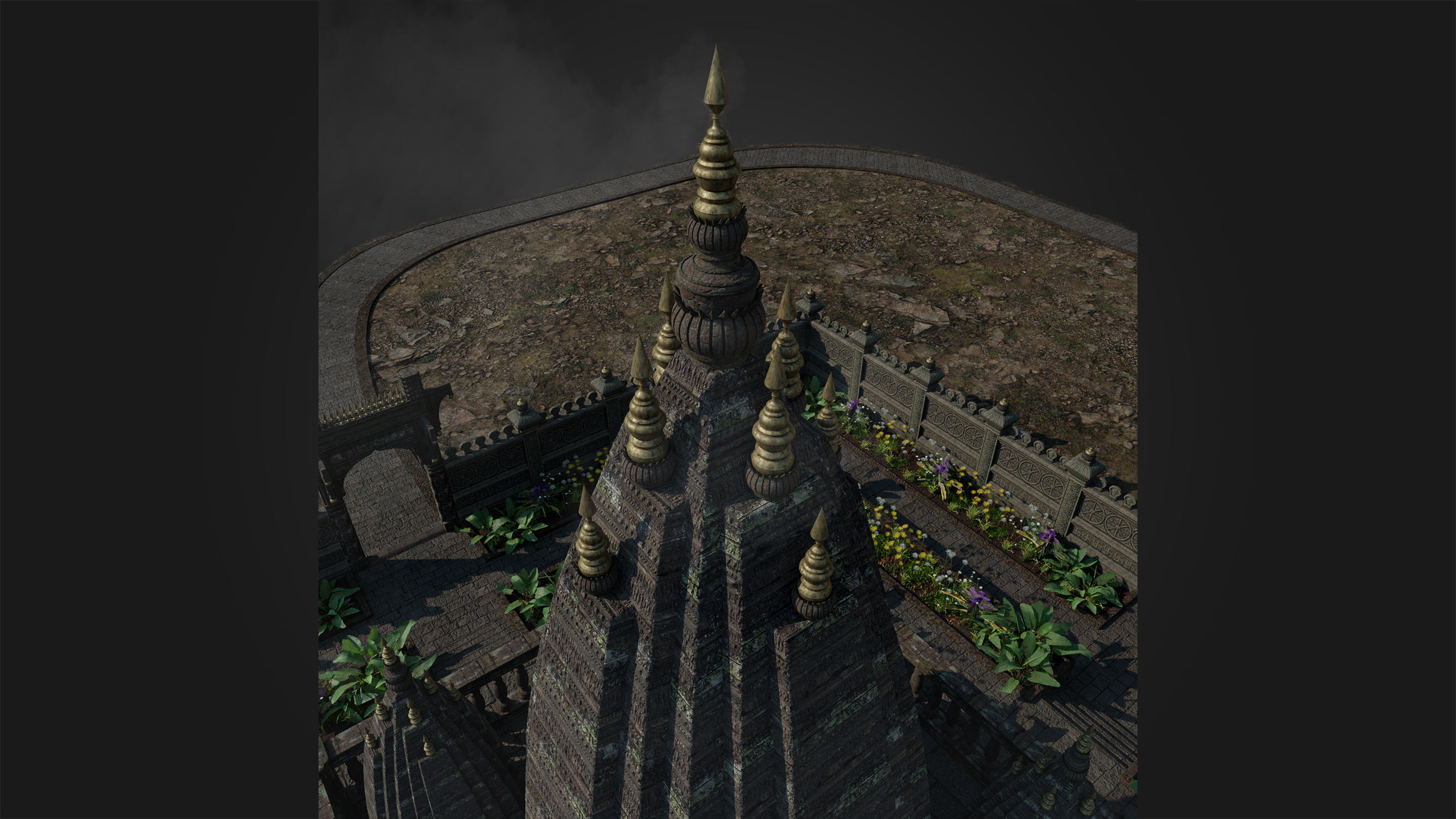 Ancient Hindu Temple 3D model_11