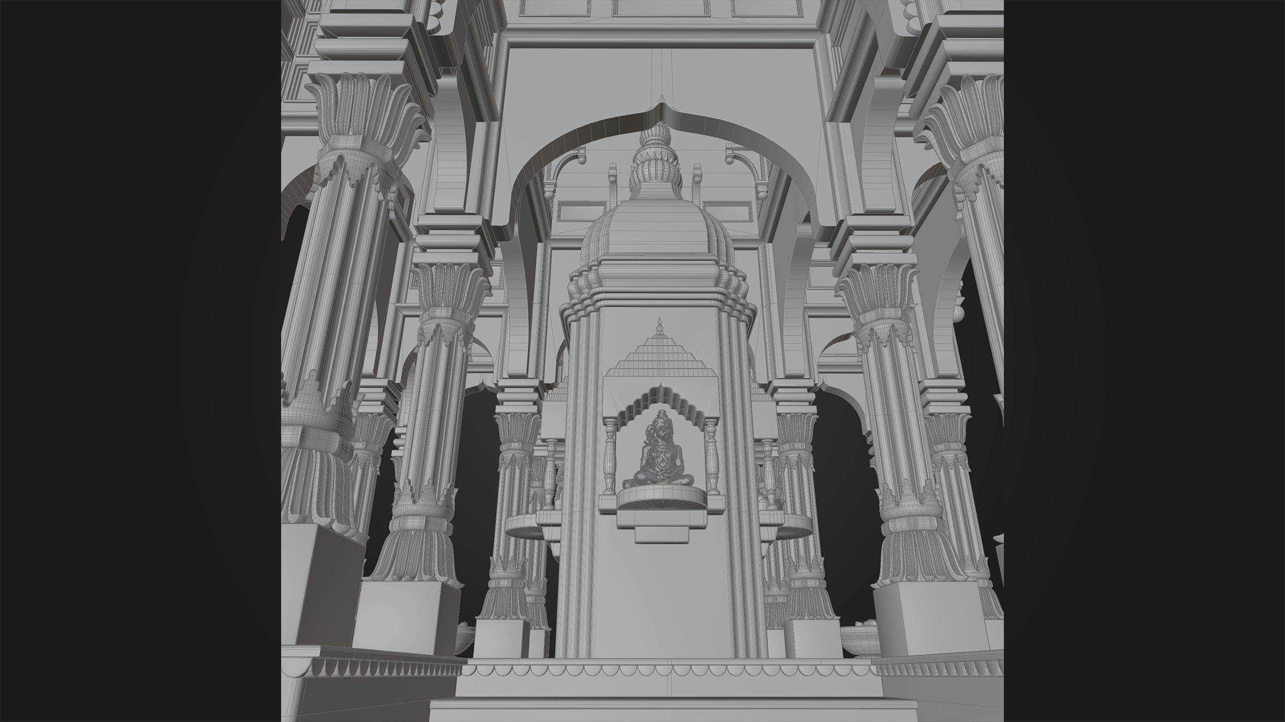 Ancient Hindu Temple 3D model_35