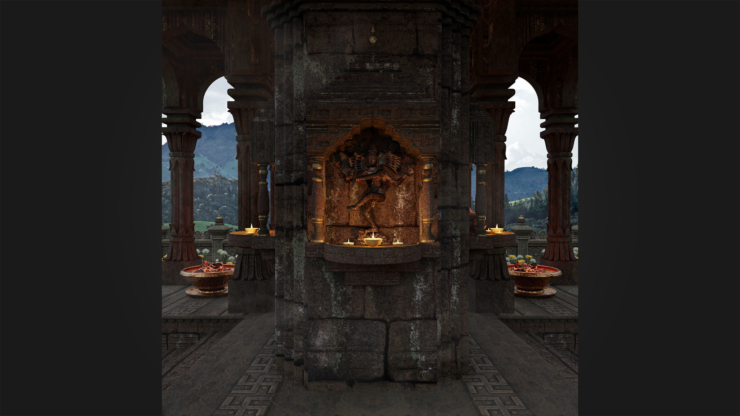 Ancient Hindu Temple 3D model_22