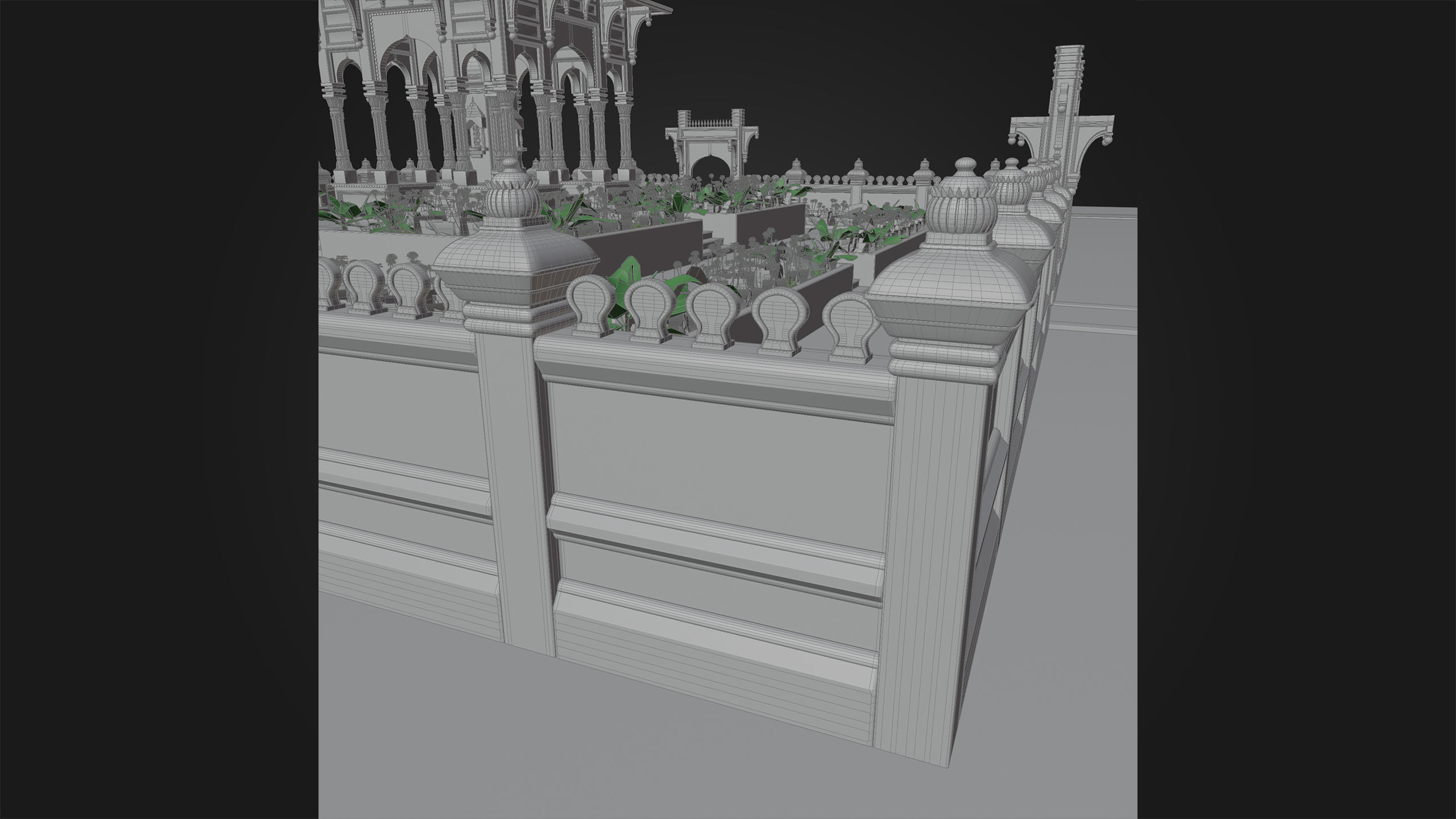 Ancient Hindu Temple 3D model_38