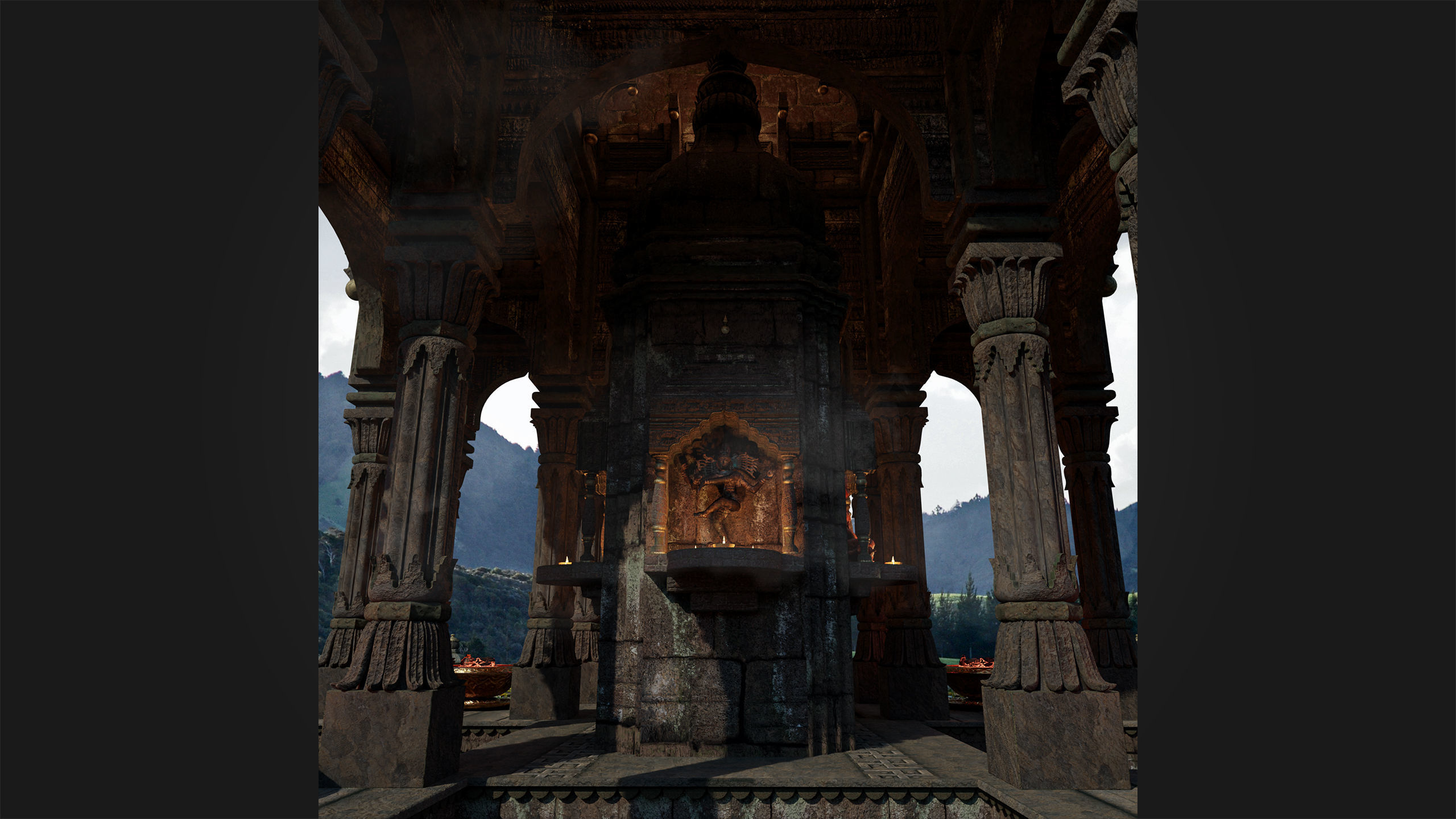 Ancient Hindu Temple 3D model_19