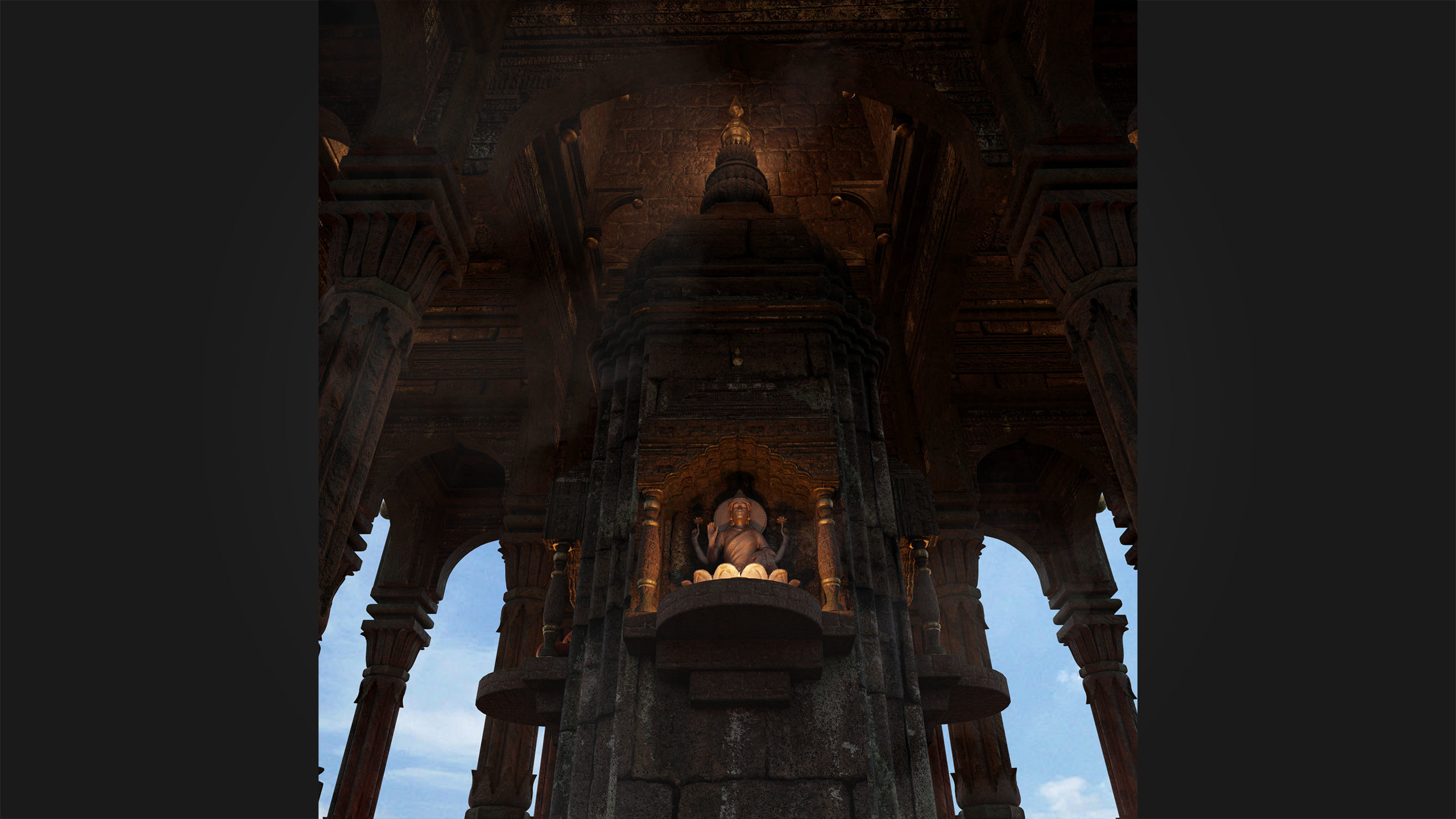 Ancient Hindu Temple 3D model_18