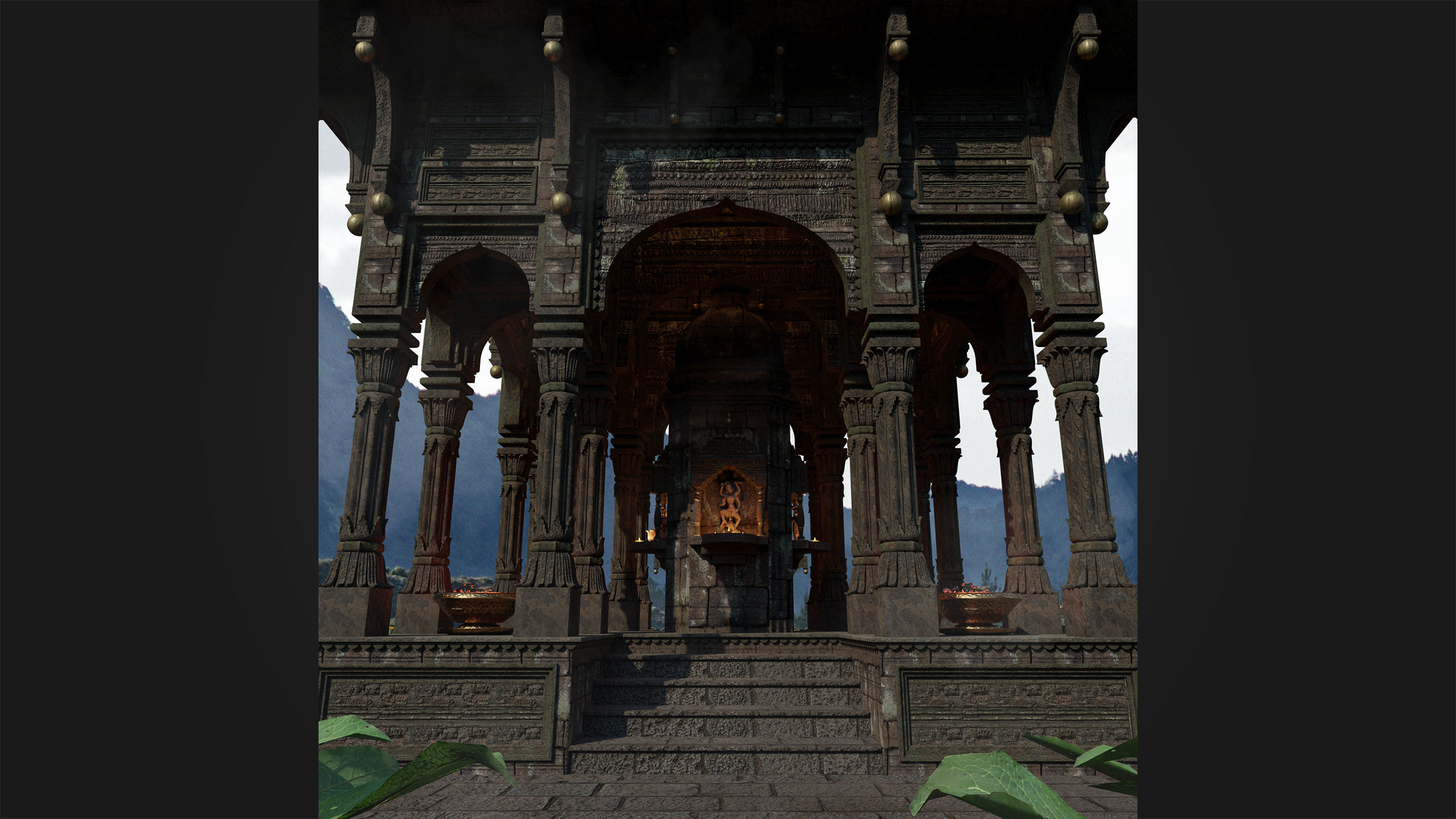 Ancient Hindu Temple 3D model_17