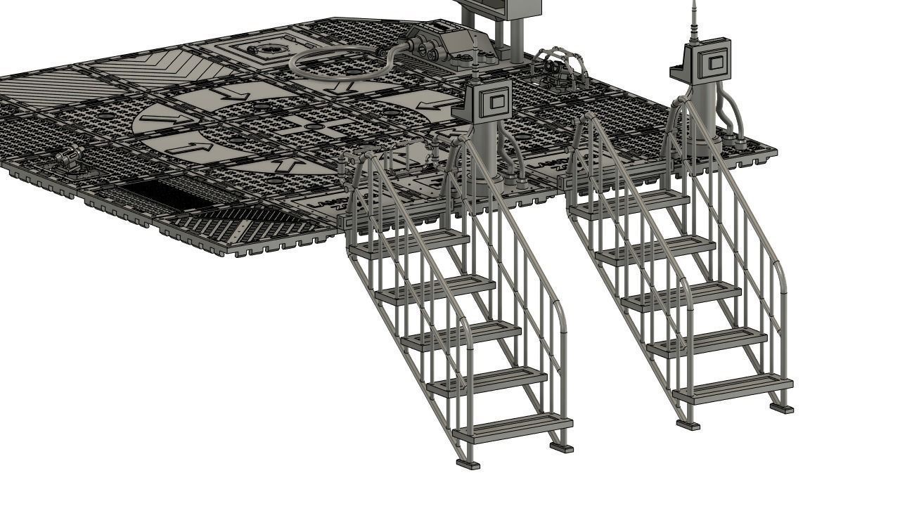 MODULAR CATWALK - LANDING ZONE SET 3D print model_5
