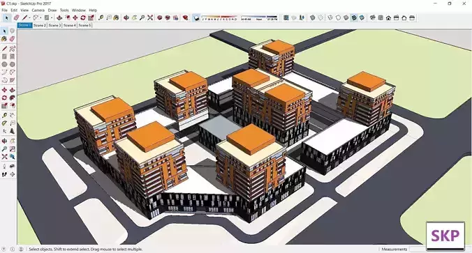 Sketchup Commercial Complex CC1