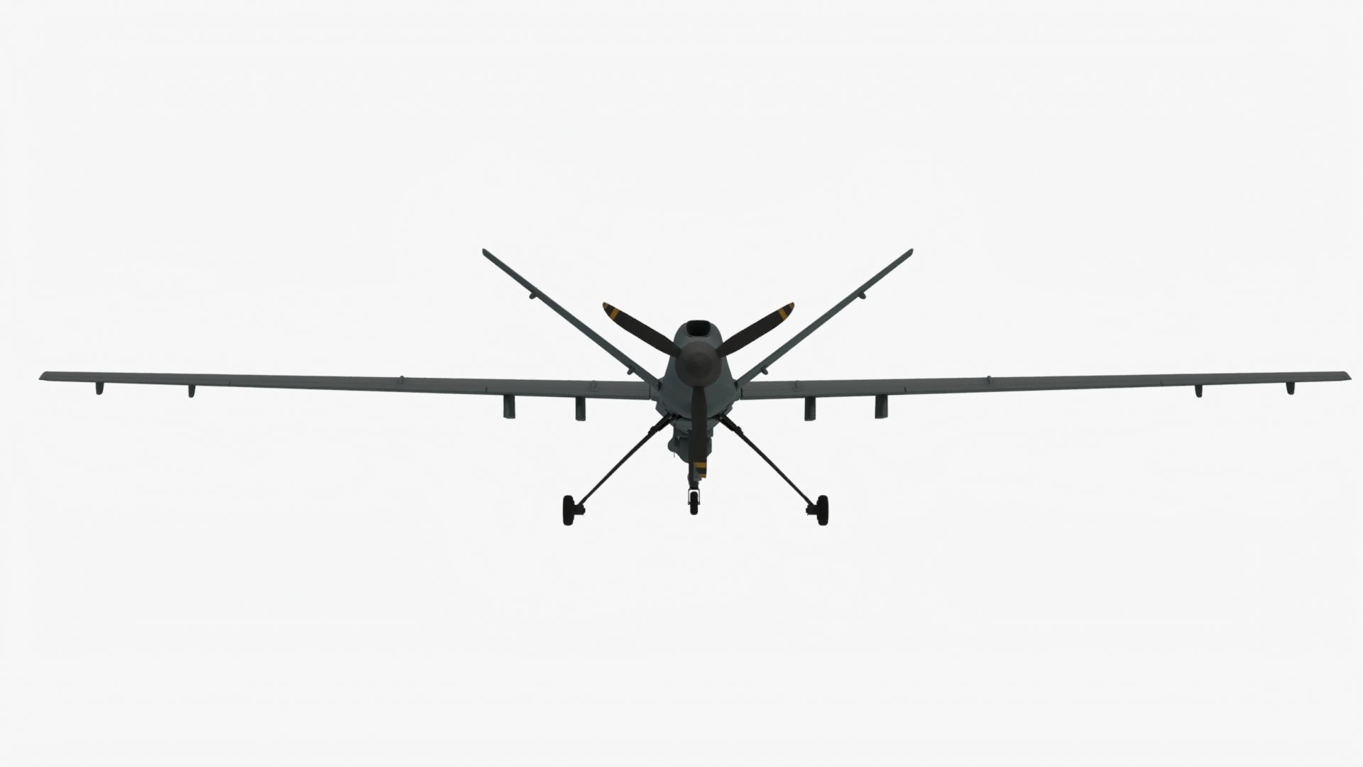 UDIM 8K Unmanned Combat Air Vehicle MQ 9 Reaper UAV 3D model_4