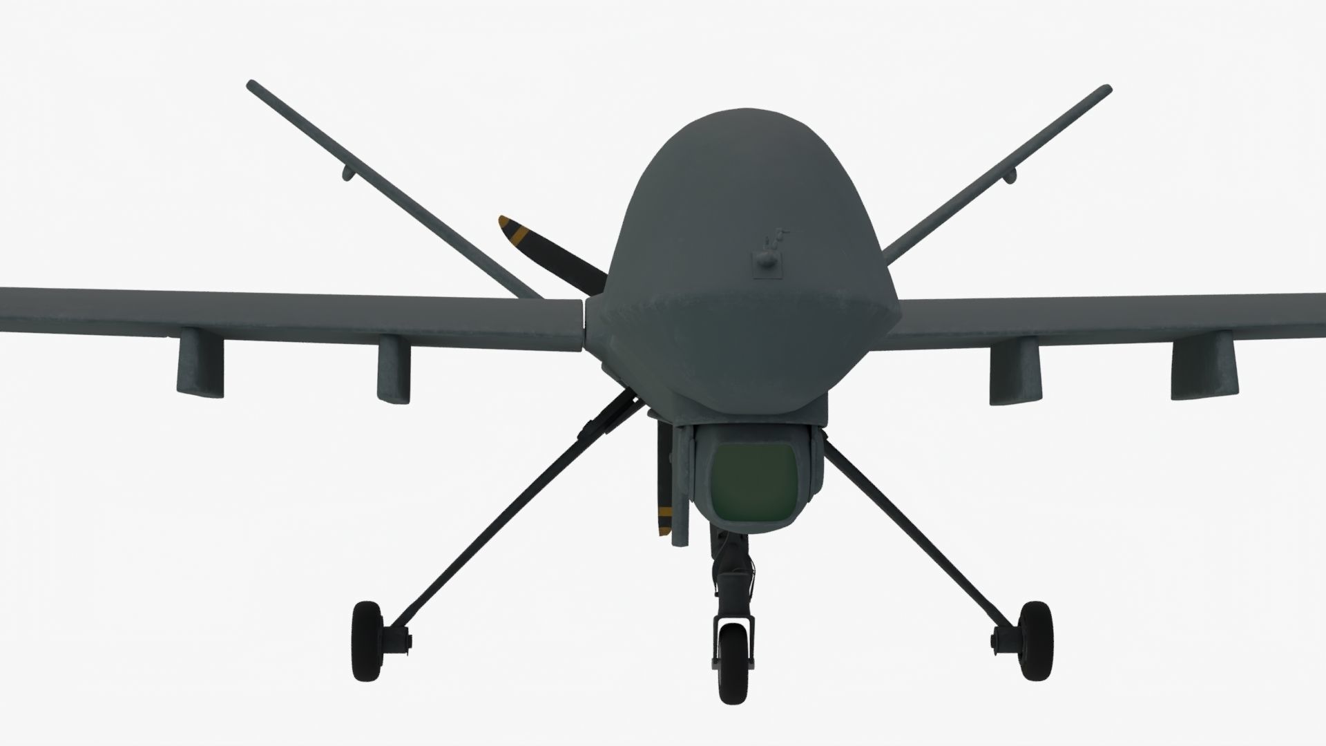 UDIM 8K Unmanned Combat Air Vehicle MQ 9 Reaper UAV 3D model_8