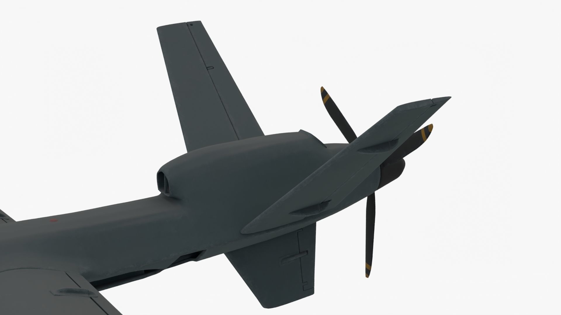 UDIM 8K Unmanned Combat Air Vehicle MQ 9 Reaper UAV 3D model_11
