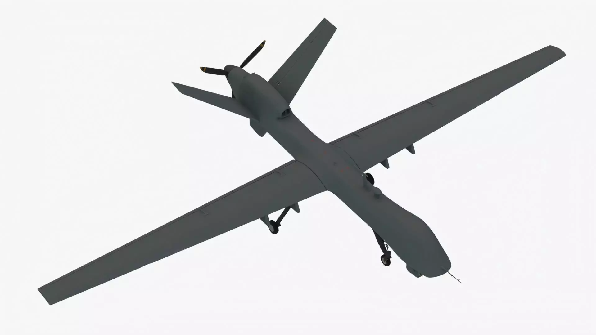 UDIM 8K Unmanned Combat Air Vehicle MQ 9 Reaper UAV 3D model_0
