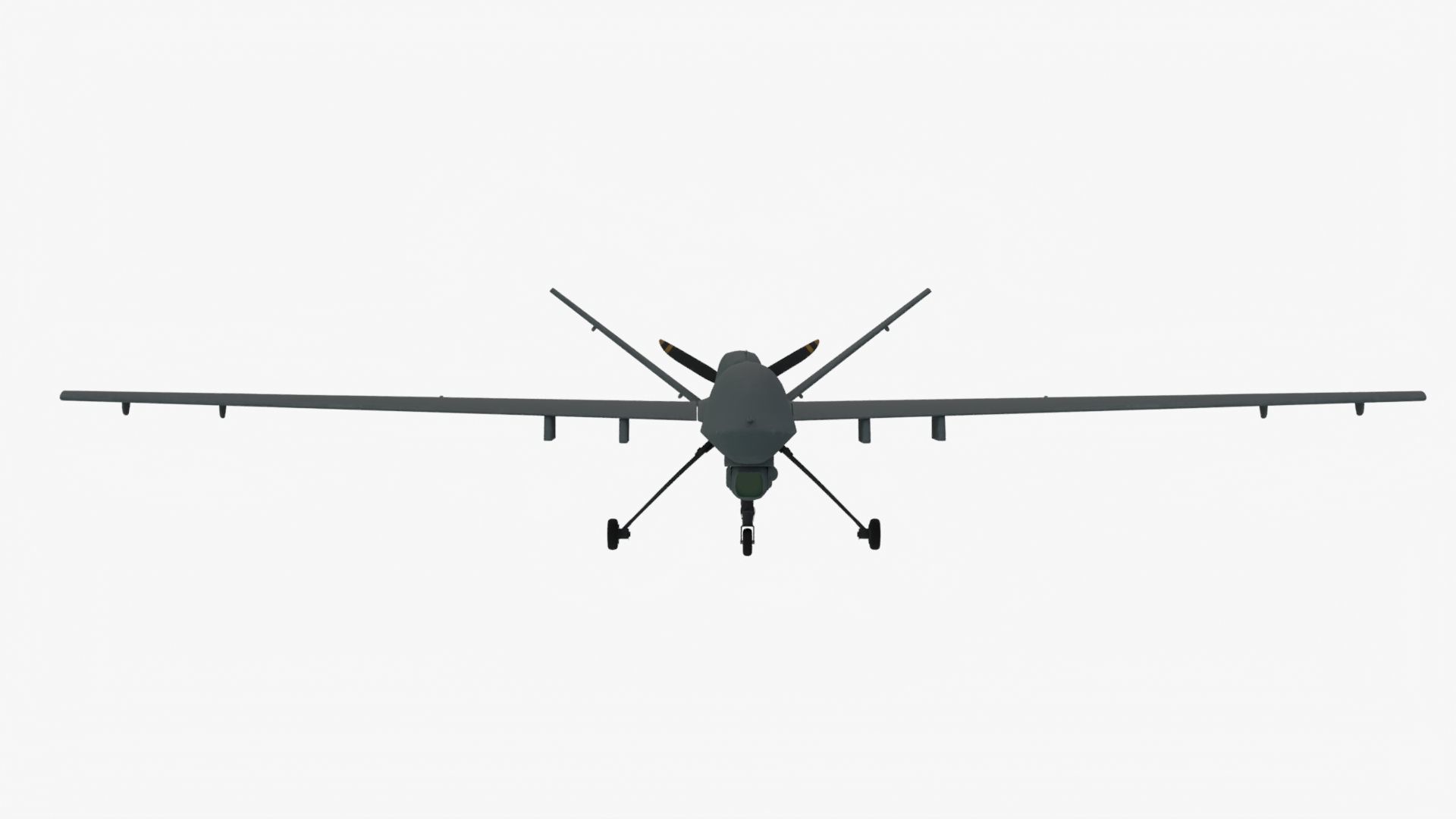 UDIM 8K Unmanned Combat Air Vehicle MQ 9 Reaper UAV 3D model_2