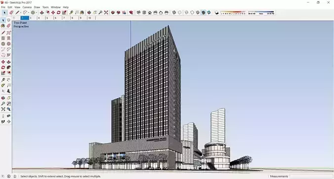 Sketchup Commercial Complex K6