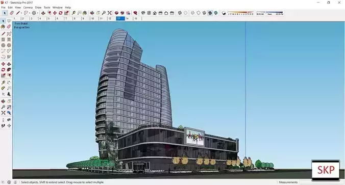 Sketchup Commercial Complex K7