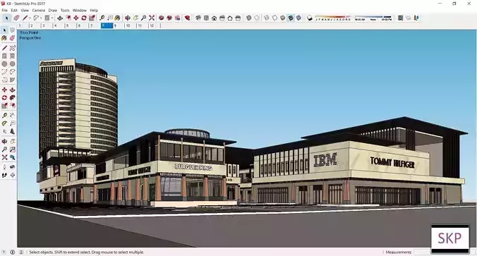 Sketchup Commercial Complex K8