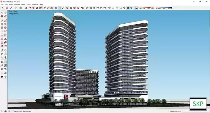 Sketchup Commercial Complex K9