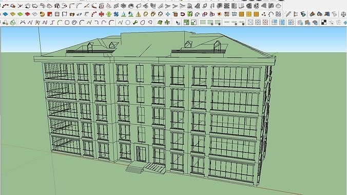 HOUSE 67 Low-poly 3D model 6
