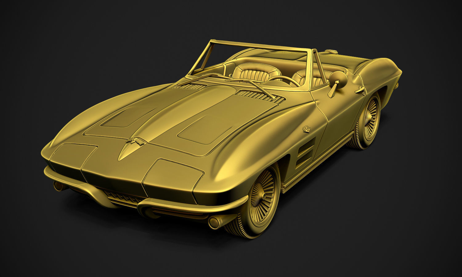 Chevrolet Corvette Sting Ray  3D print model_14