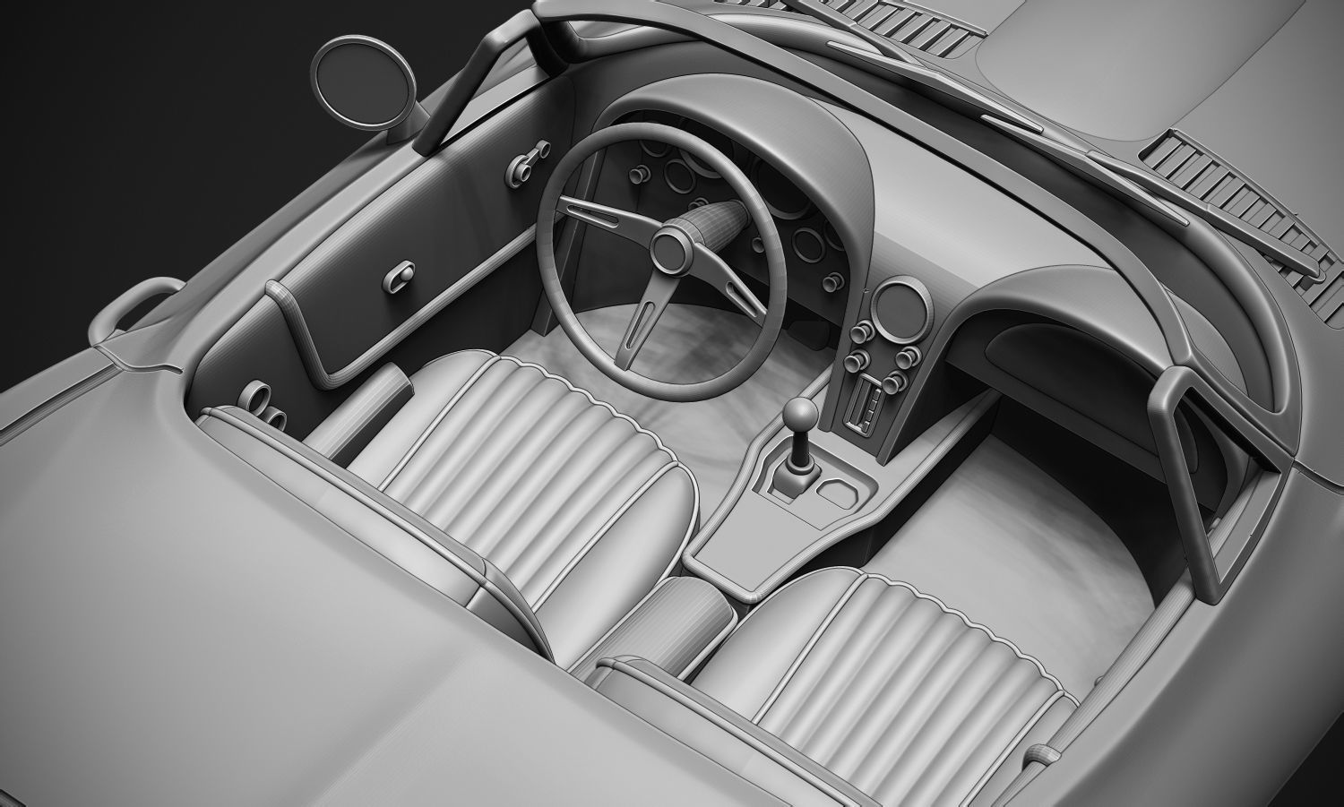 Chevrolet Corvette Sting Ray  3D print model_8