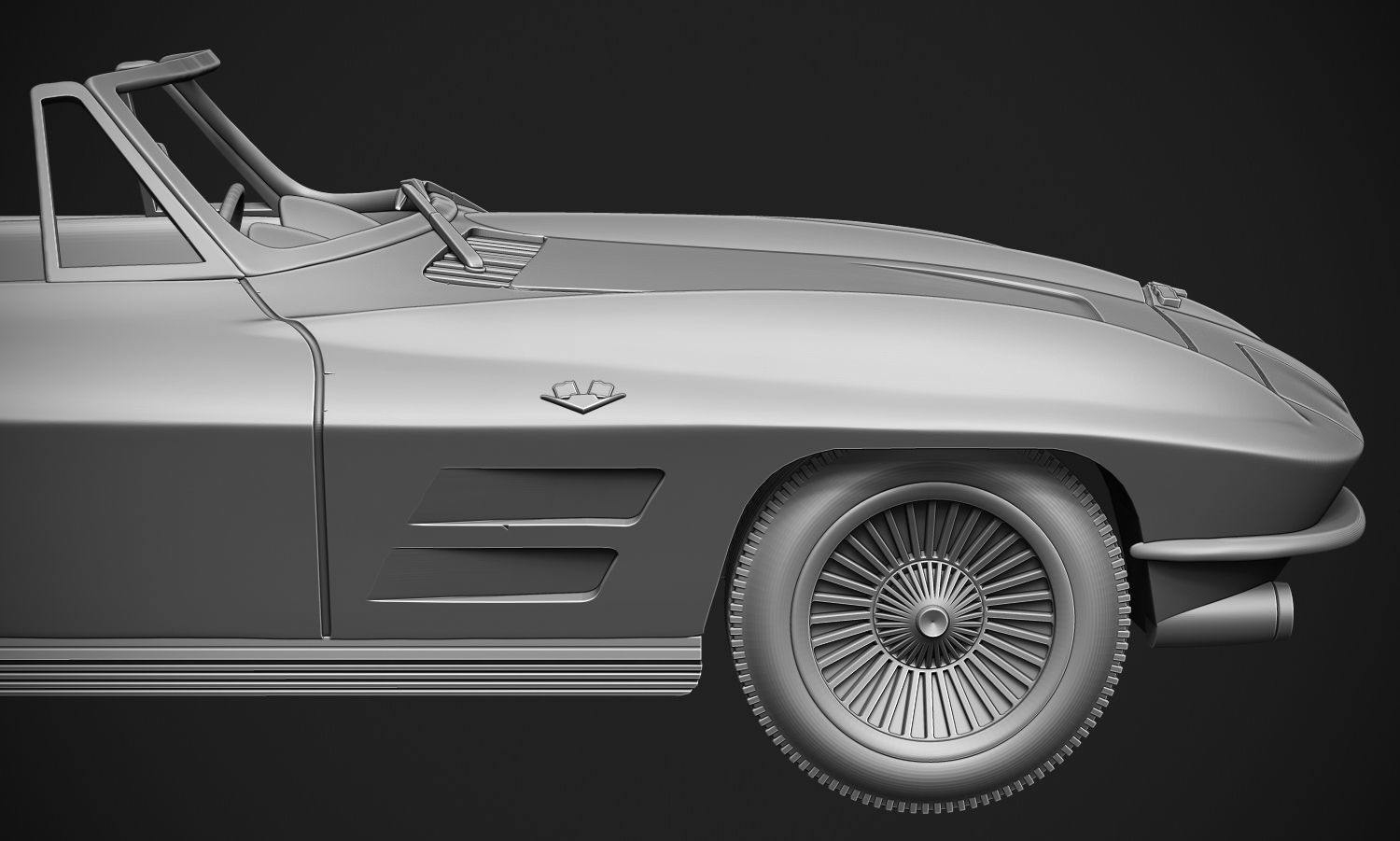 Chevrolet Corvette Sting Ray  3D print model_12