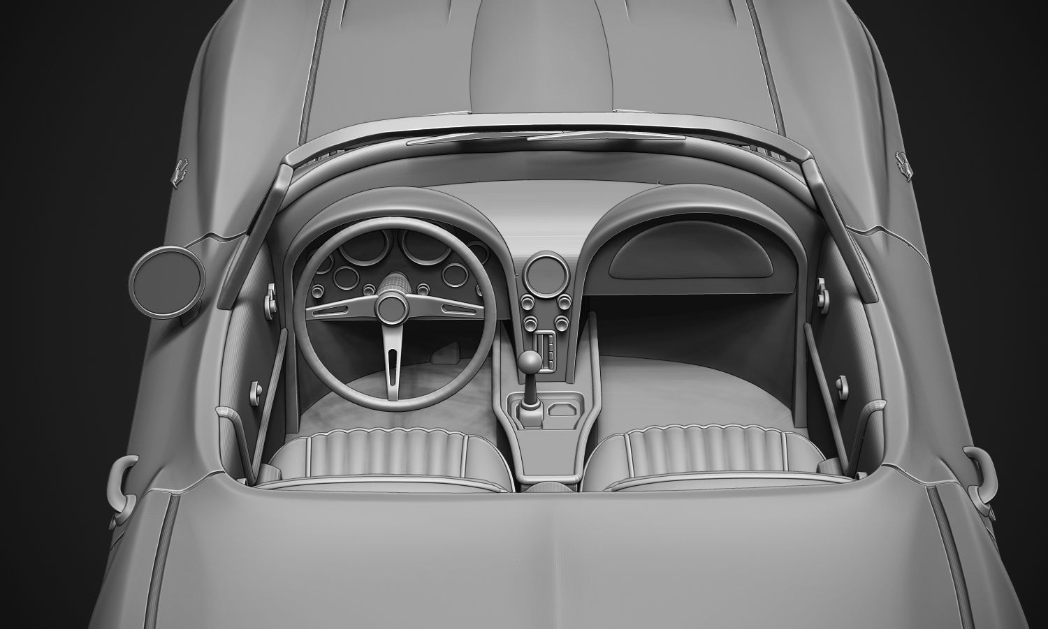 Chevrolet Corvette Sting Ray  3D print model_10