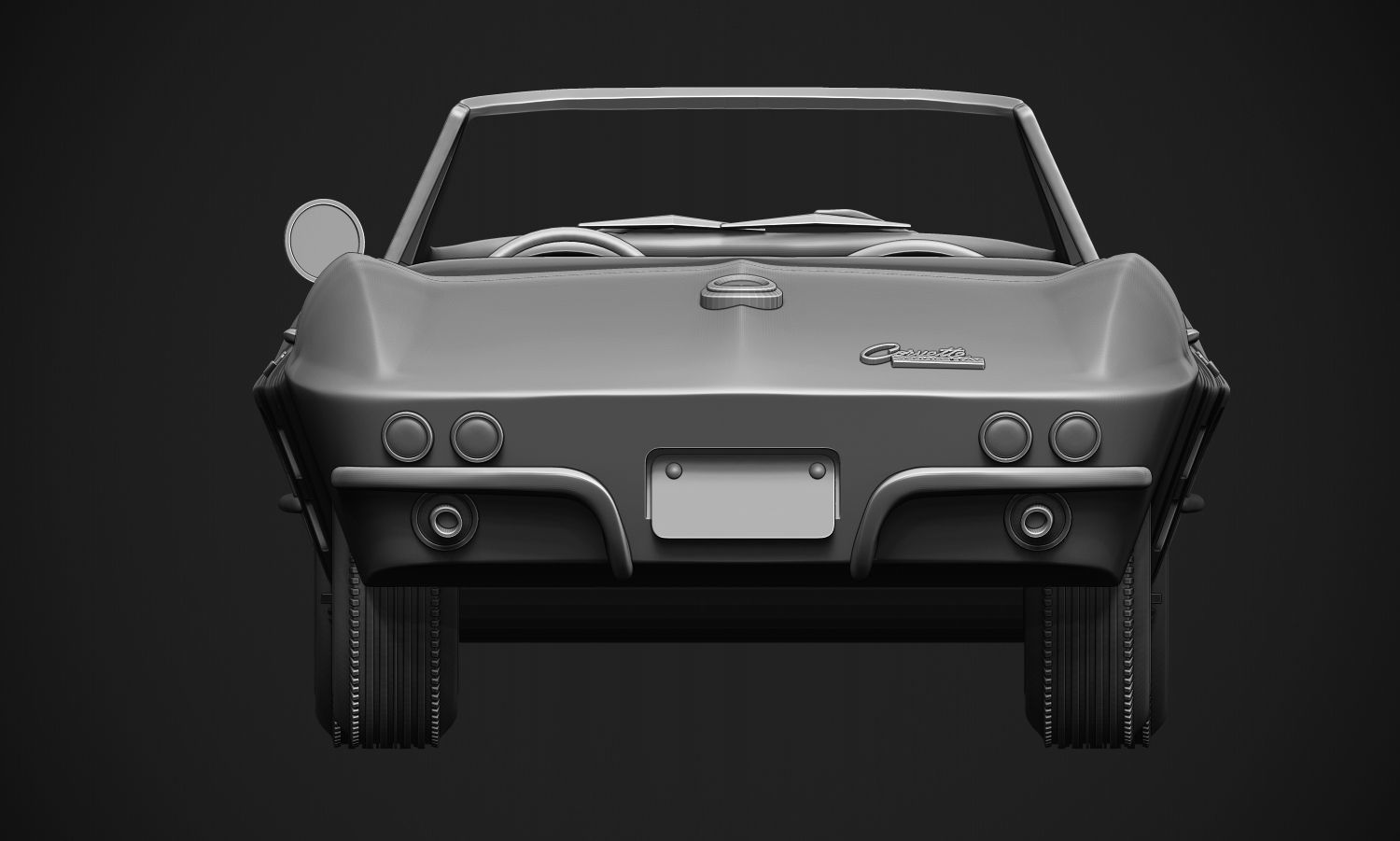 Chevrolet Corvette Sting Ray  3D print model_4