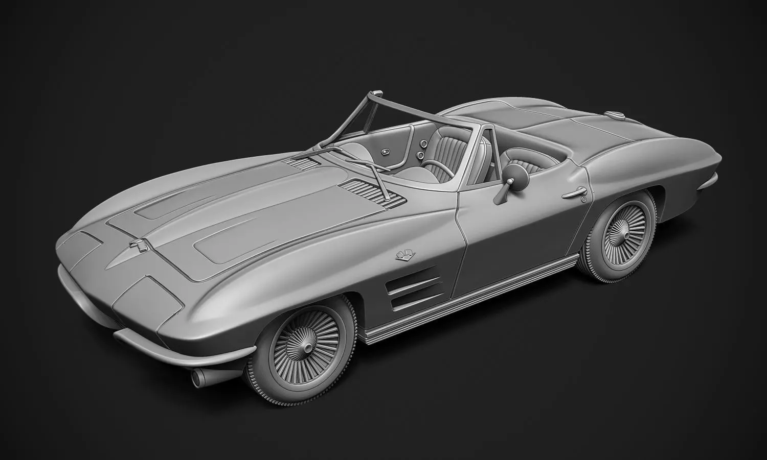 Chevrolet Corvette Sting Ray  3D print model_0