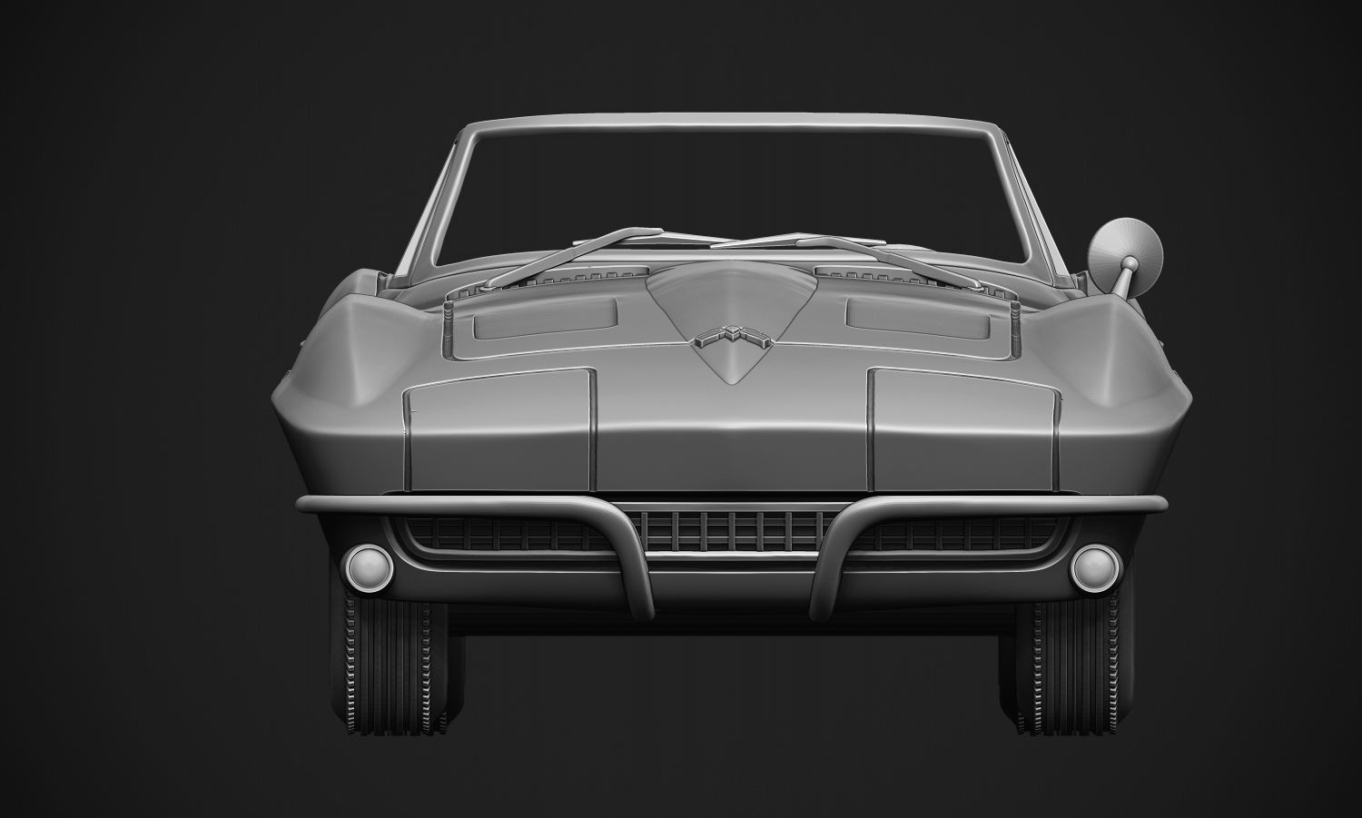 Chevrolet Corvette Sting Ray  3D print model_5
