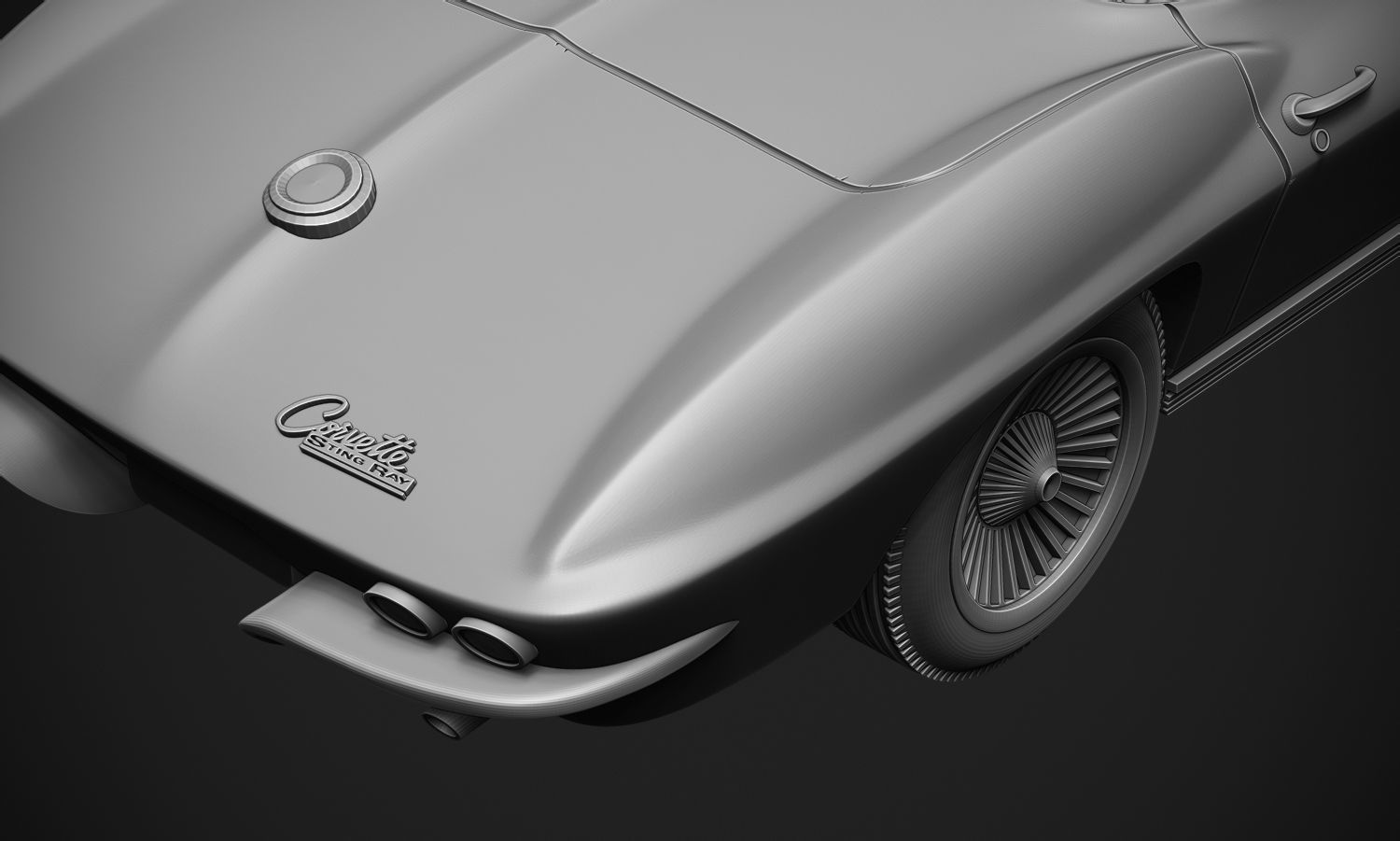 Chevrolet Corvette Sting Ray  3D print model_11