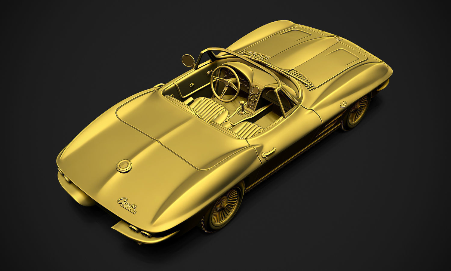 Chevrolet Corvette Sting Ray  3D print model_15