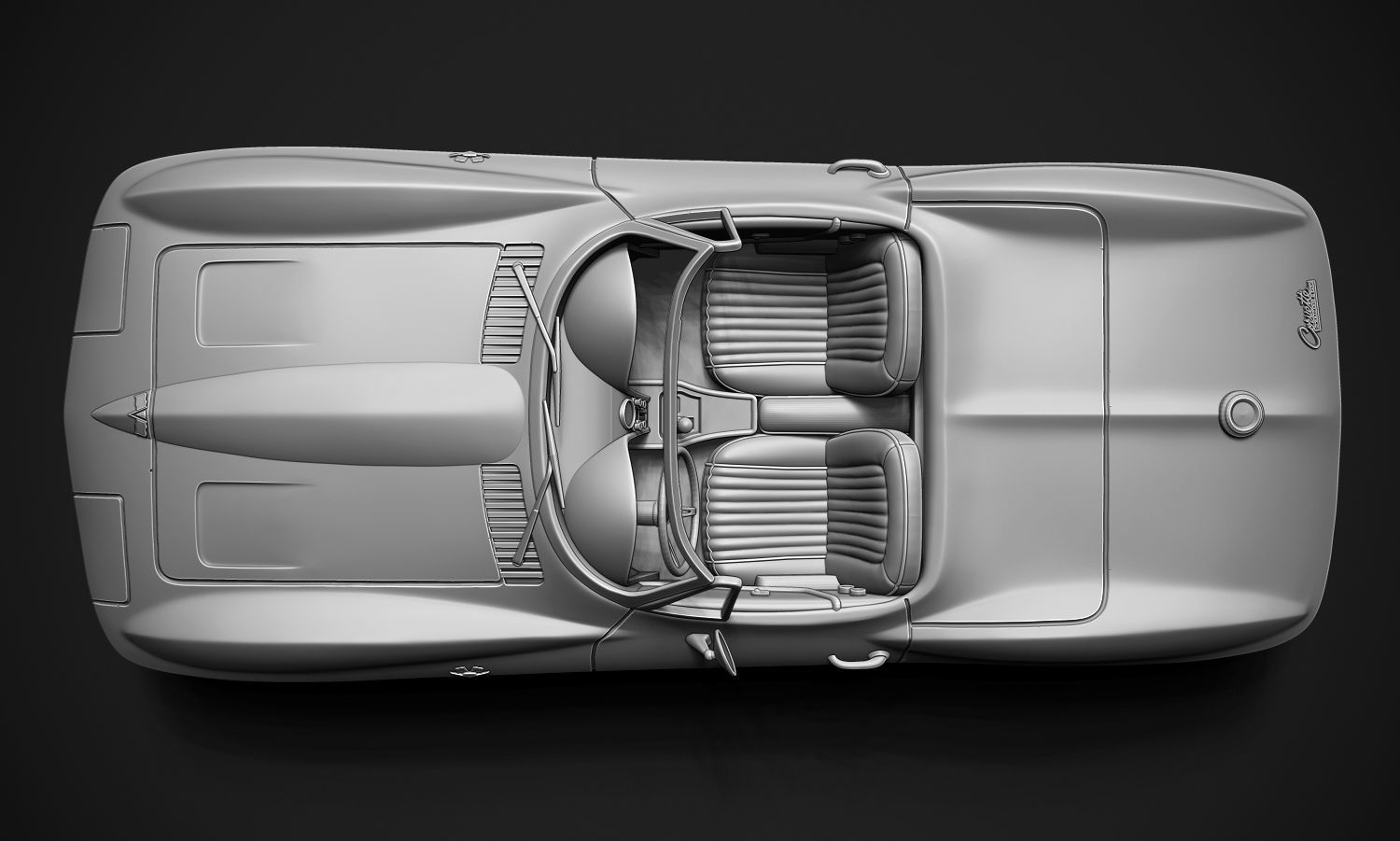 Chevrolet Corvette Sting Ray  3D print model_2