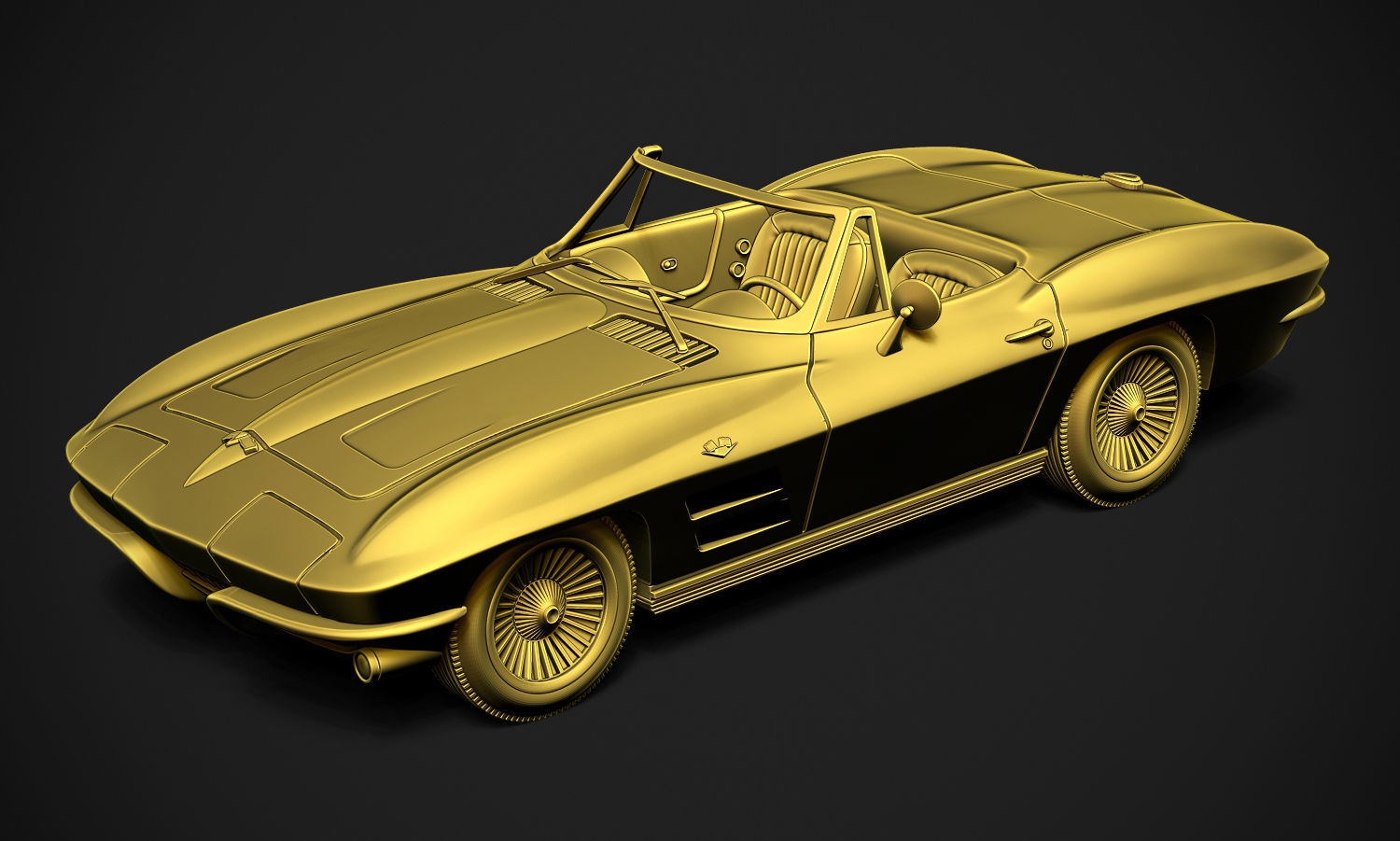 Chevrolet Corvette Sting Ray  3D print model_13