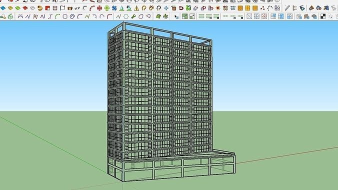 HOUSE 69 Low-poly 3D model 6