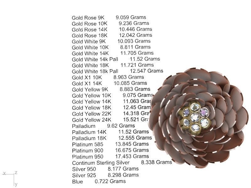 2 models peony flower ring stl verified 3D print model_19