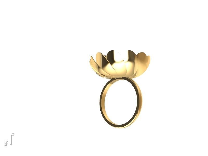 2 models peony flower ring stl verified 3D print model_4