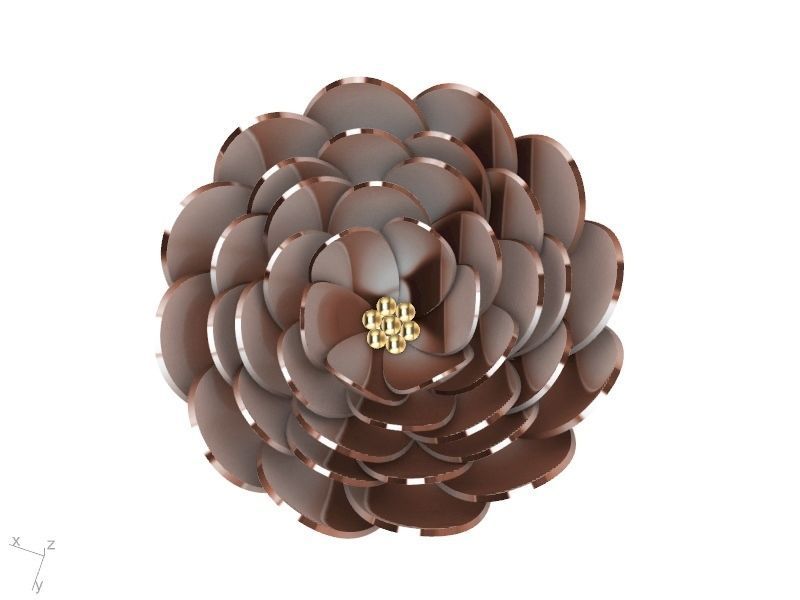 2 models peony flower ring stl verified 3D print model_22