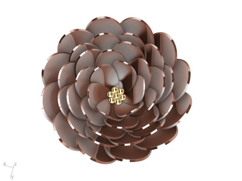 2 models peony flower ring stl verified 3D print model_29