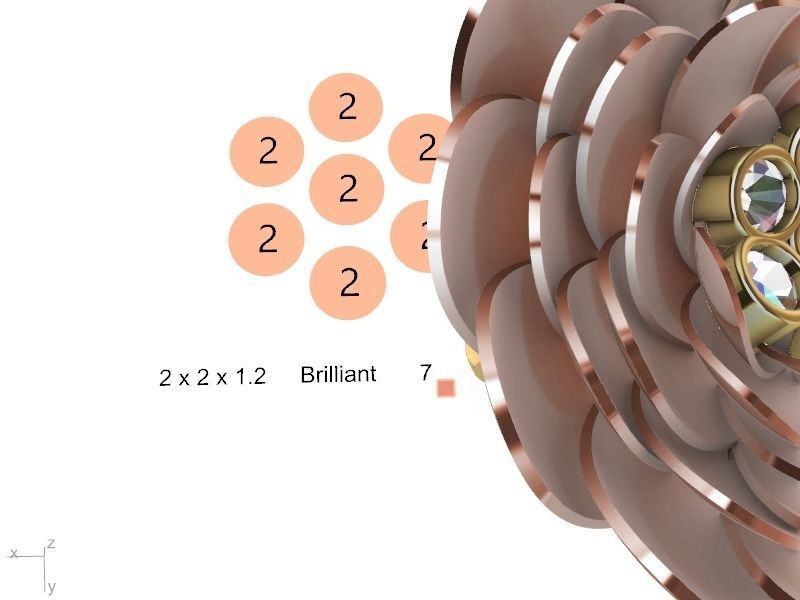 2 models peony flower ring stl verified 3D print model_17