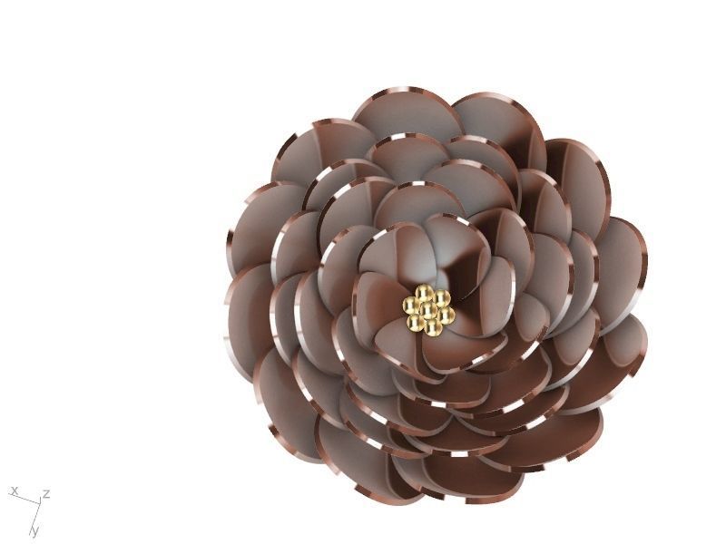 2 models peony flower ring stl verified 3D print model_21