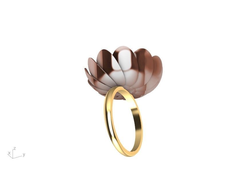 2 models peony flower ring stl verified 3D print model_15