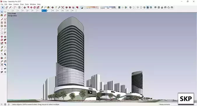 Sketchup Commercial Complex L3