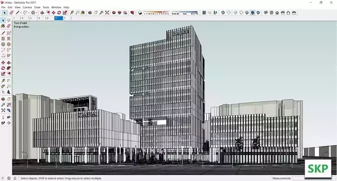 Sketchup Commercial Complex L4