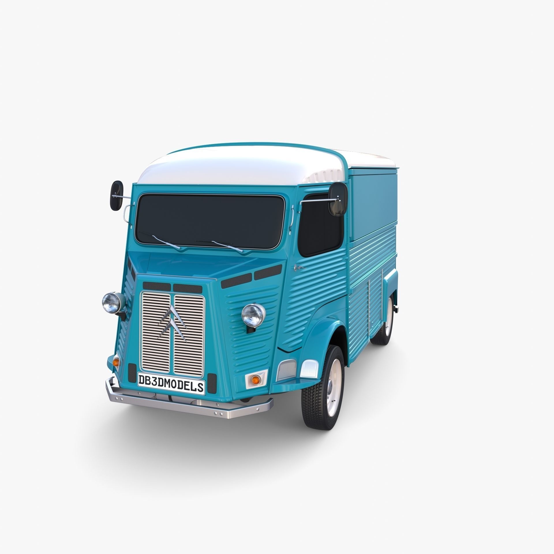 Citroen HY Blue 3D model_2